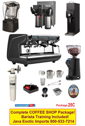 Simonelli Appia Life Coffee Shop PACKAGE plus BARISTA TRAINING!