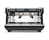 Simonelli Appia Life Volumetric 2 group Commercial espresso machine with digital display on a white background
