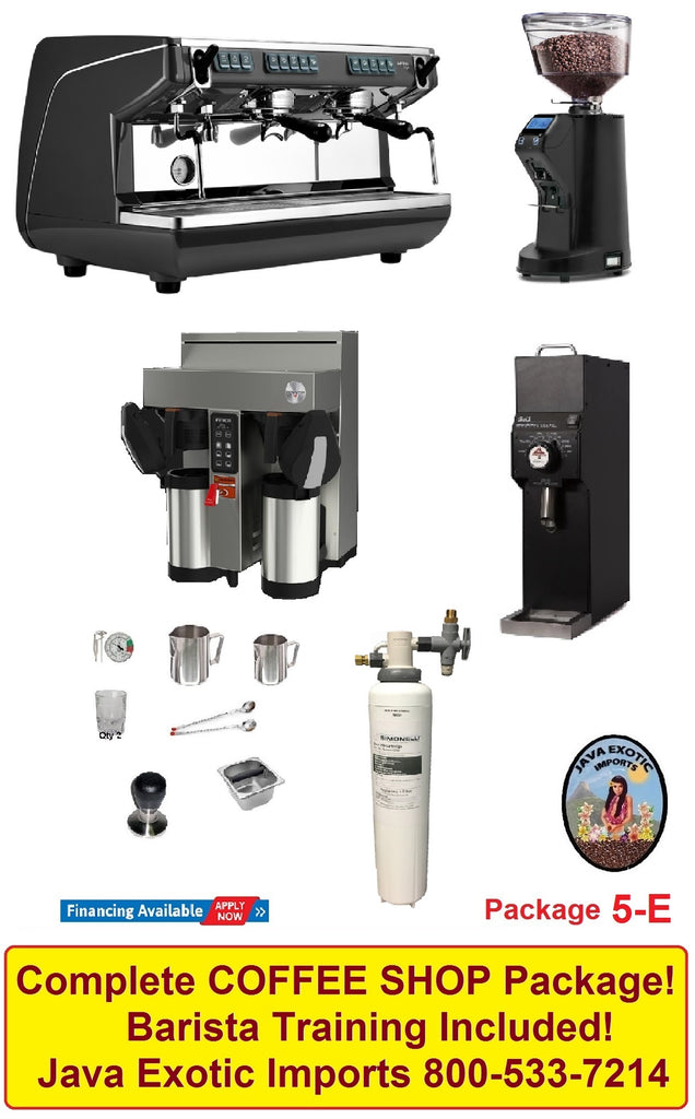 SIMONELLI APPIA + COFFEE BREWER PACKAGE + BARISTA TRAINING