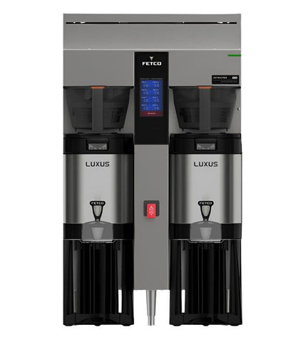 Fetco CBS-2242 NG Dual Station Commercial Coffee Brewer (1 Gal) with Long Lasting METAL BASKET
