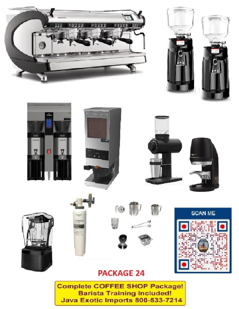 Coffee Shop Espresso Machine Equipment Package and Training for High Volume Locations