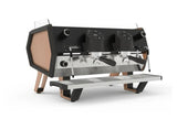 Sanremo D8 commercial espresso machine, 2 group, Copper Gold, heat exchanger espresso machine for coffee shops