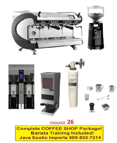 Simonelli Aurelia WAVE Coffee Espresso Coffee Shop Package + BARISTA TRAINING! 26