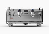 Victoria Arduino Black Eagle Maverick 2 Group commercial espresso machine in stainless steel with dual group heads, digital displays, steam wands, and hot water wand.