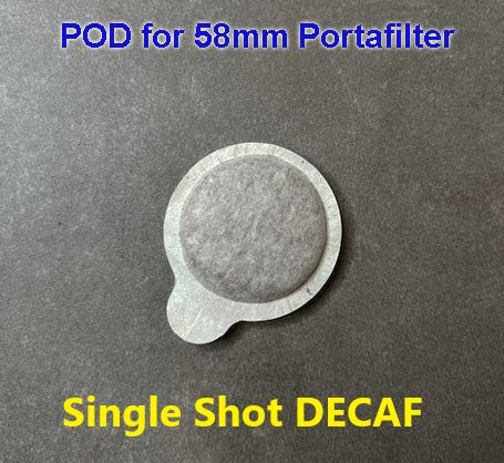 Caffe Verani Espresso PODS - SINGLE SHOT DECAF - SHIPS FREE