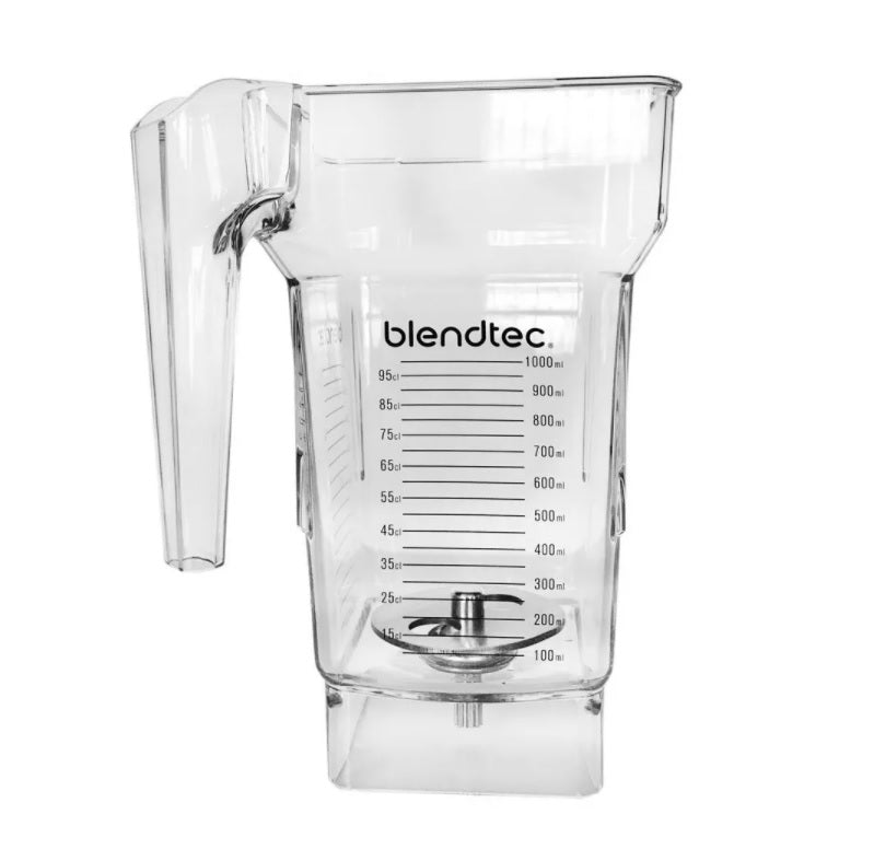 Blendtec 40-611-60 32oz Cold Frothing Jar w/ Black Hard Lid - Tritan, Clear