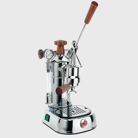 La Pavoni Professional Chrome w/ Wood PCW-16