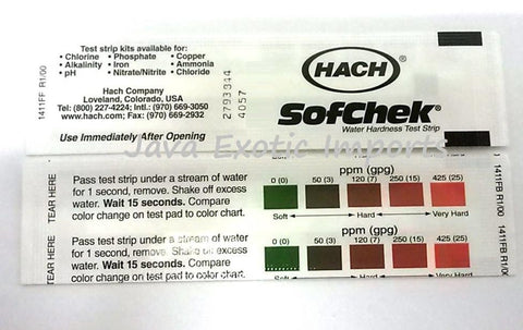 Water Hardness Test Strips - Java Exotic Imports