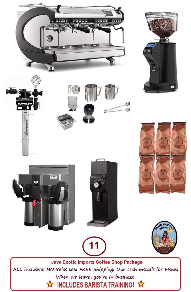 Simonelli Aurelia WAVE Espresso machine and Coffee Shop PACKAGE including BARISTA TRAINING