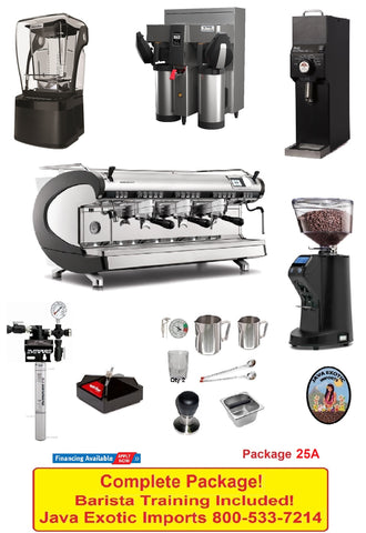 Simonelli 3 Group Aurelia Wave espresso machine and Coffee Shop PACKAGE includes BARISTA TRAINING!