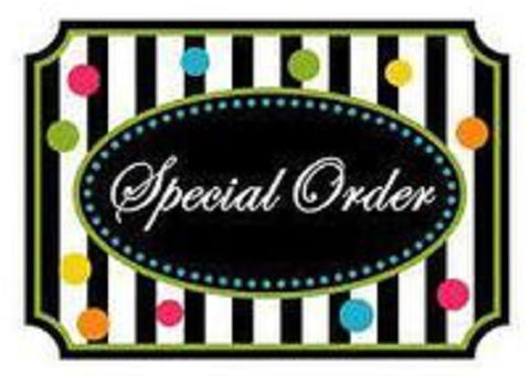 Special Order - Remaining balance